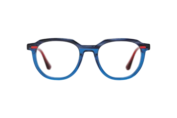 Gafa de graduada para hombre modelo Azur color Azul-Rojo