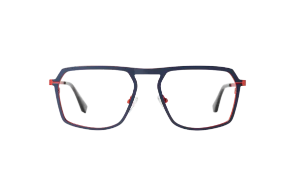 Gafa de graduada para hombre modelo Carbon color Azul-Rojo