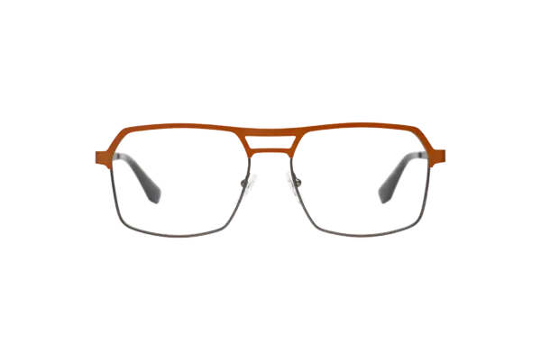Gafa de graduada para hombre modelo Claude color Naranja