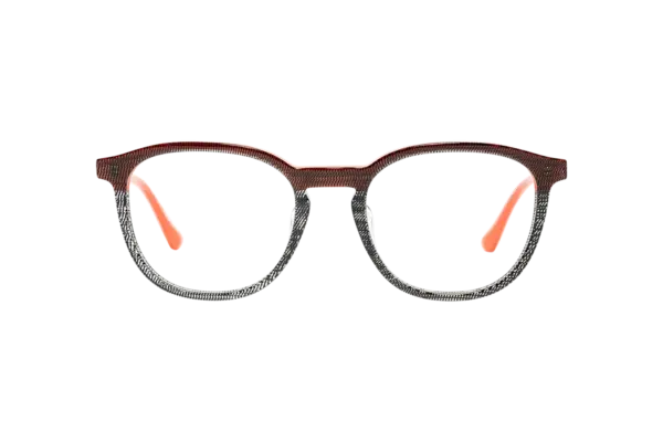 Gafa de graduada para hombre modelo Helio color Negro-Naranja