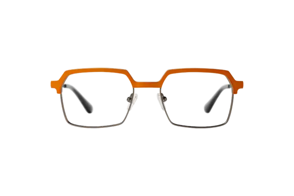 Gafa de graduada para hombre modelo Mercurio color Plata-Naranja