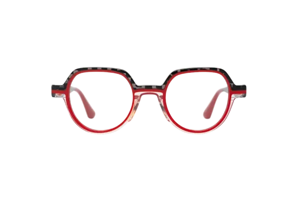 Gafa de graduada para hombre modelo Pistachio color Rojo