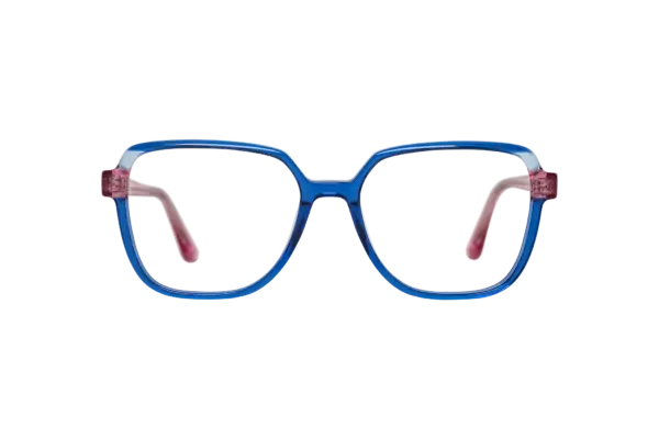 Gafa de graduada para mujer modelo Amatista color Azul-Rosa