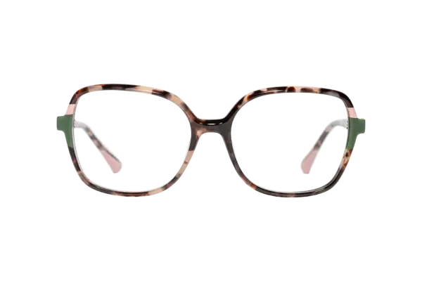 Gafa de graduada para mujer modelo Amur color Havana-Verde