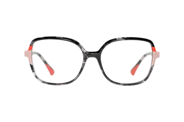 Gafa de graduada para mujer modelo Amur color Negro-Rosa