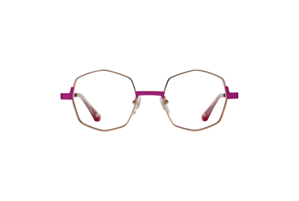 Gafa de graduada para mujer modelo Gummy color Oro-Lila