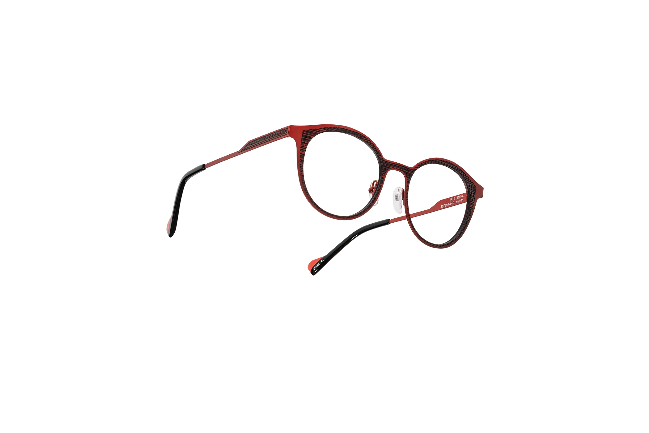 Gafa de graduada para mujer modelo Linda color Rojo-Negro