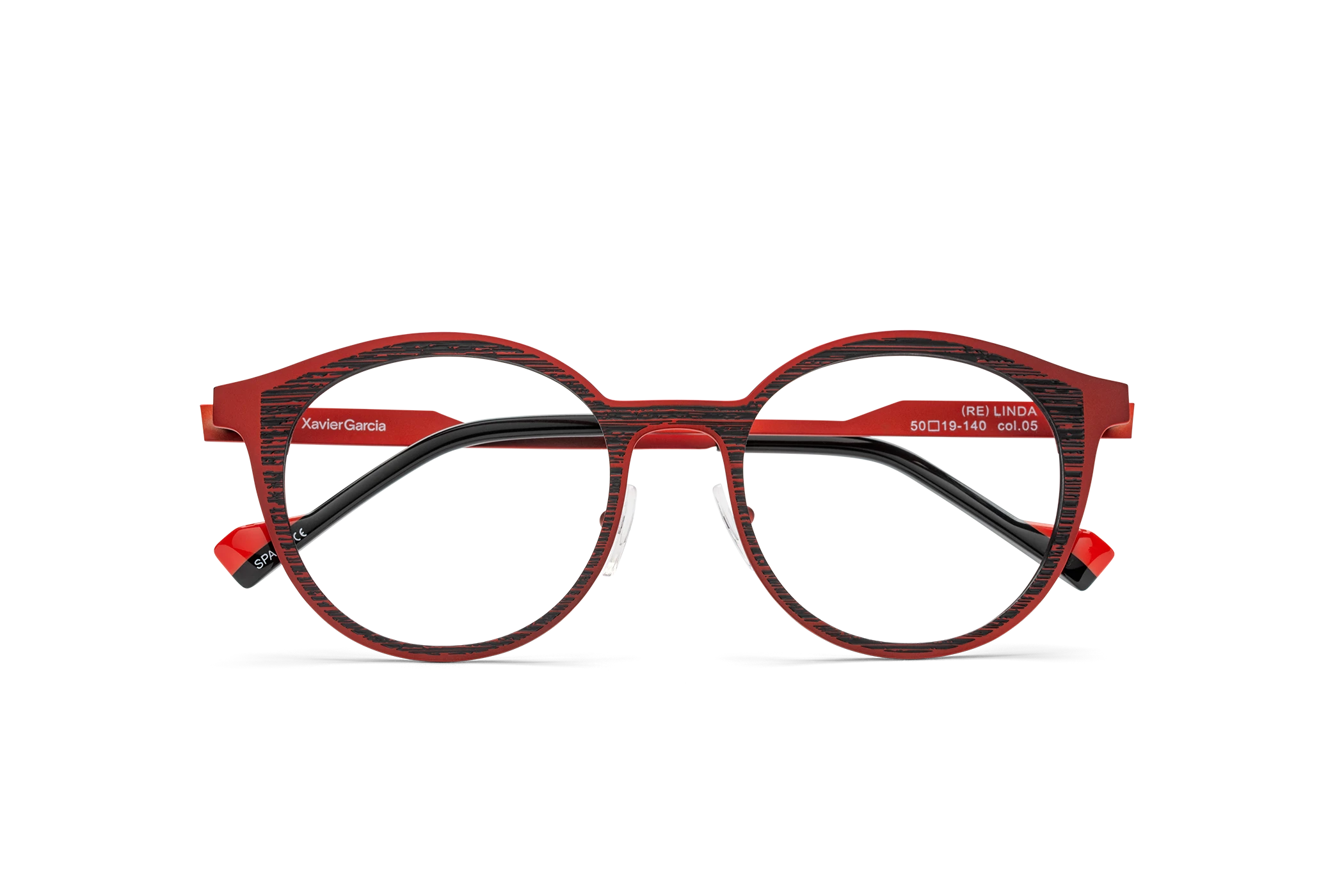 Gafa de graduada para mujer modelo Linda color Rojo-Negro