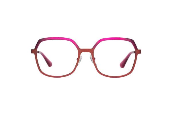 Gafa de graduada para mujer modelo Oro color Rojo