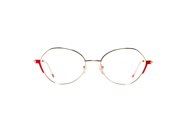 Gafa de graduada para mujer modelo Seira color Oro-Rojo