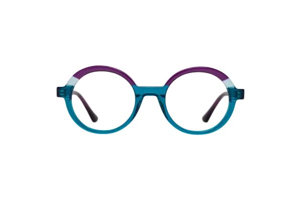 Gafa de graduada para mujer modelo Turquesa color Lila-Azul